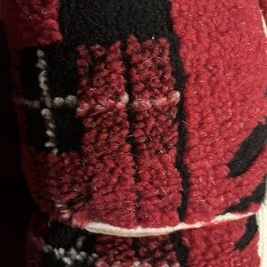 Woolrich Red and Black Throw Blanket (50” x 68”)